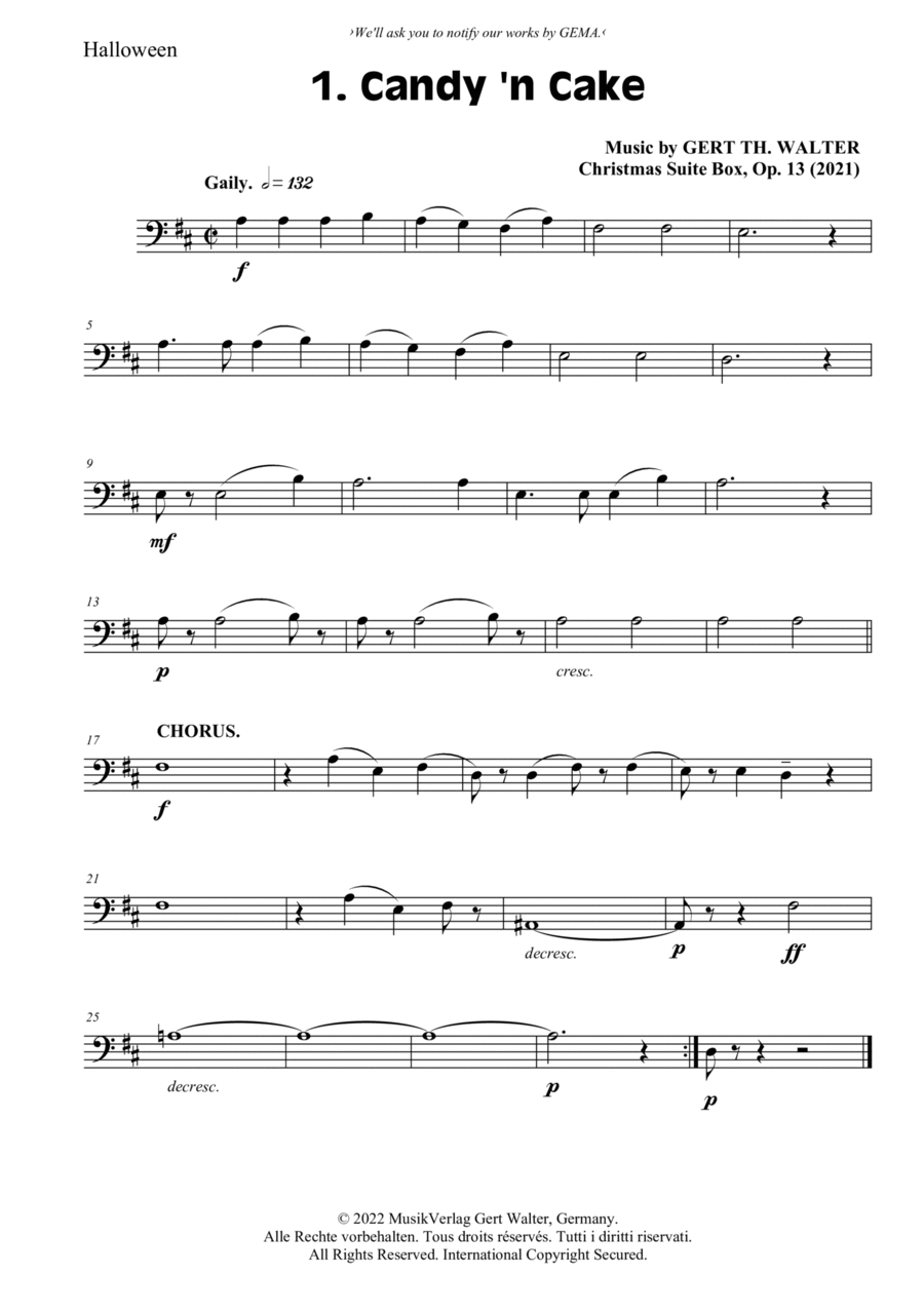 Candy 'n Cake Bassoon Solo scores gallery preview page 1