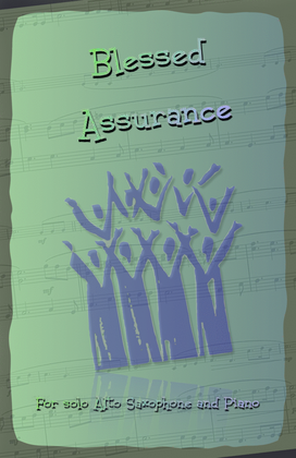 Book cover for Blessed Assurance, Gospel Hymn for Alto Saxophone and Piano