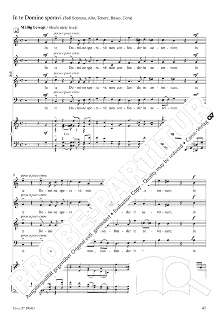 Te Deum 4-Part scores gallery preview page 42