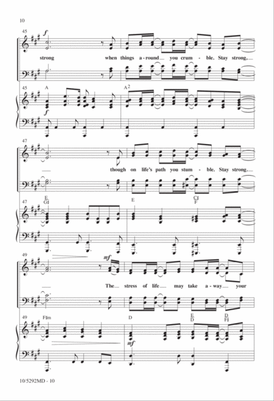 Stay Strong 4-Part scores gallery preview page 9