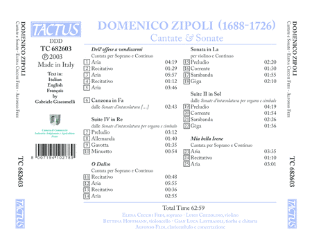 Domenico Zipoli: Cantate & Son