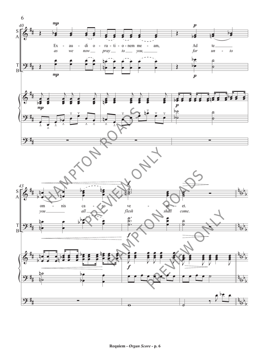 Requiem (Organ Accompaniment) Organ scores gallery preview page 7