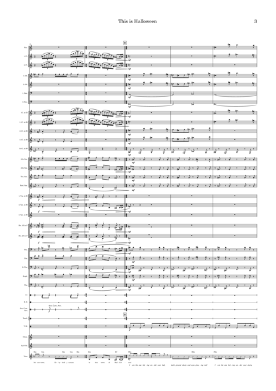 This Is Halloween This Is Halloween Concert Band scores gallery preview page 3