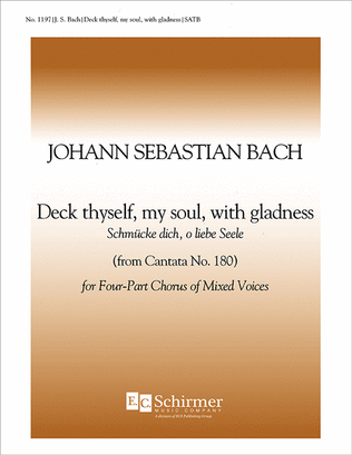 Book cover for Cantata 180: Deck Thyself, My Soul, With Gladness (Schmuecke dich, o liebe Seele)