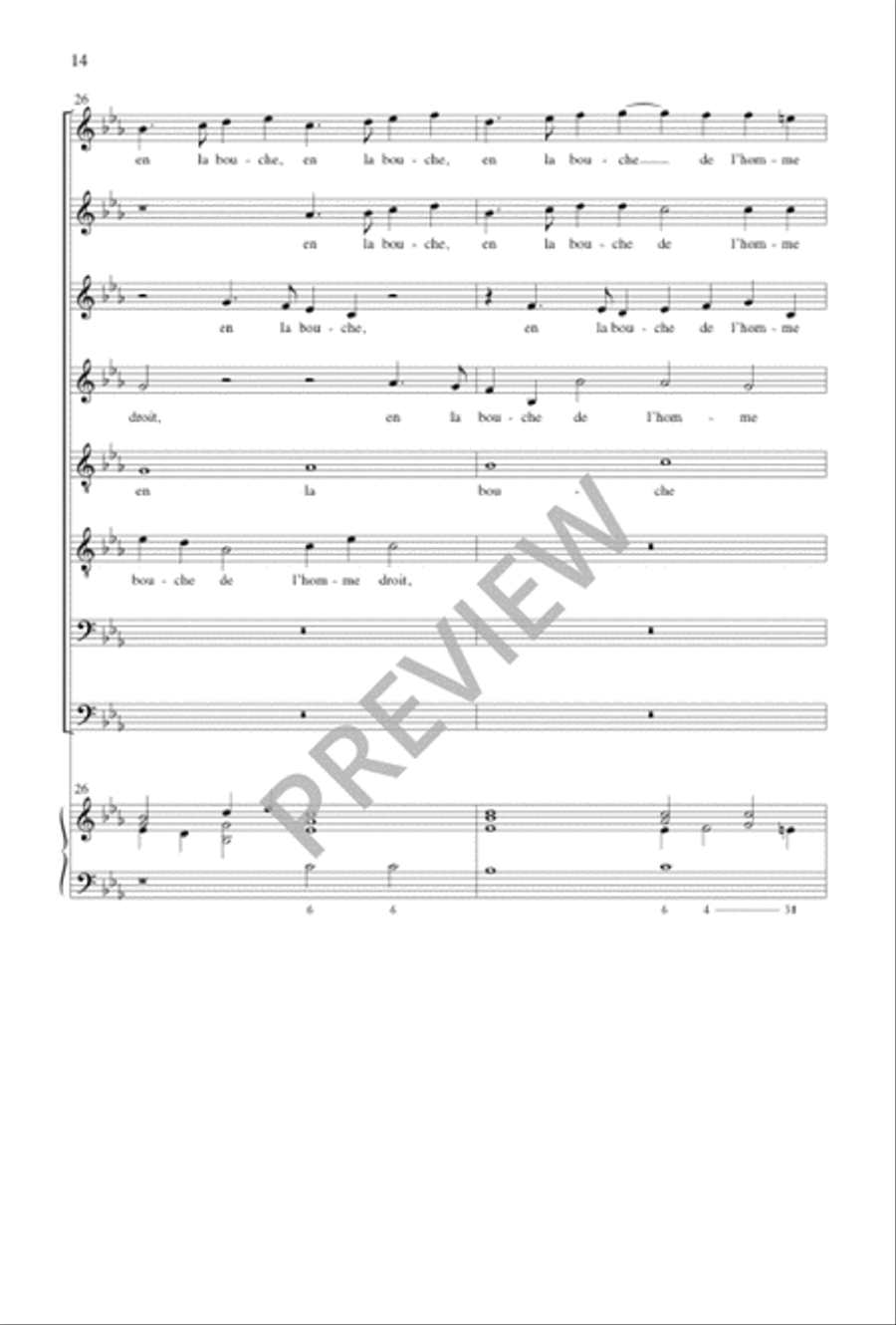Pseaume 33 Pseaume 33 SSAATTBB scores gallery preview page 15