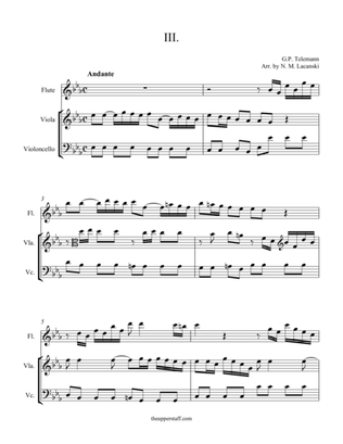 Book cover for Sonata in C Minor Movement III