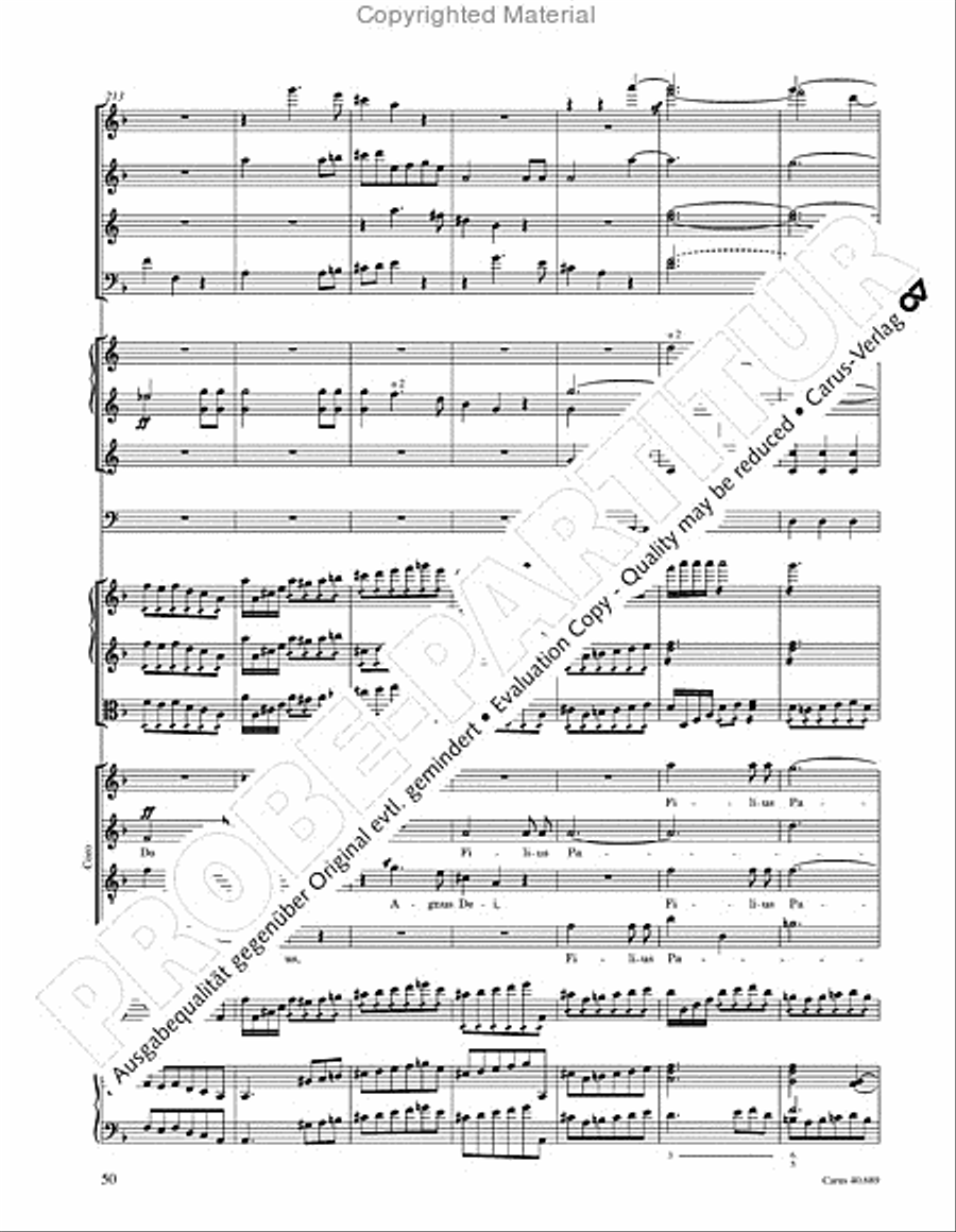 Missa solemnis Missa solemnis 4-Part scores gallery preview page 66