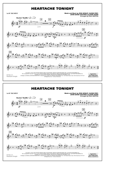 Heartache Tonight - 1st Bb Trumpet