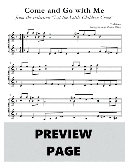 Let the Little Children Come (A Collection of LARGE PRINT, Two-page Arrangements for Solo Piano) image number null