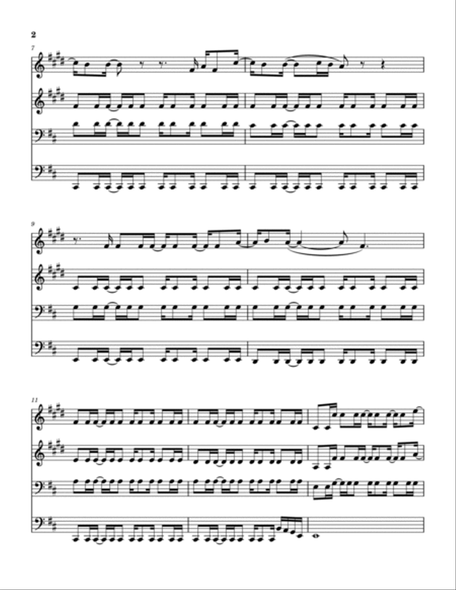 Crazy Brass Quartet scores gallery preview page 3