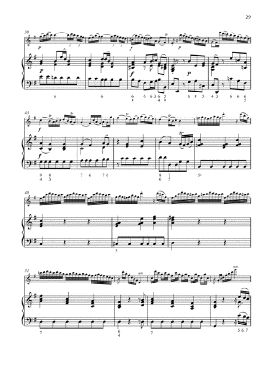 Hamburger Sonate G major Flute Solo scores gallery preview page 3
