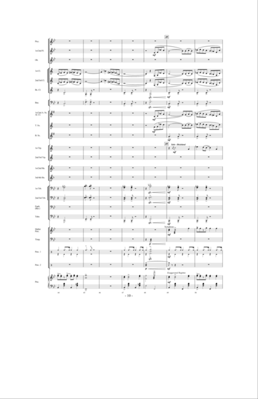 Promising Skies Concert Band scores gallery preview page 9