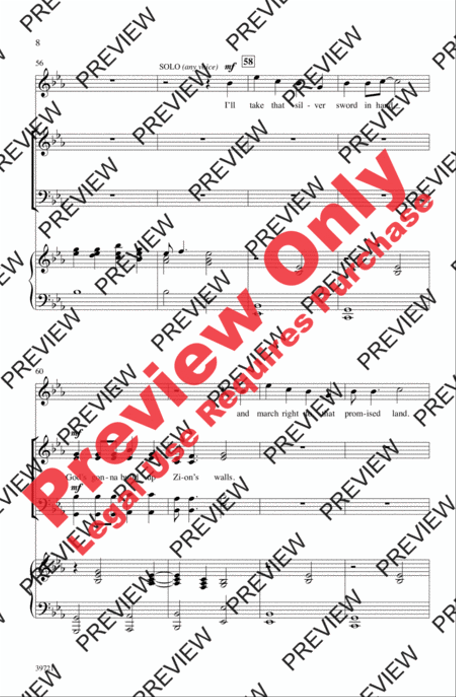 Great Day! 4-Part scores gallery preview page 8
