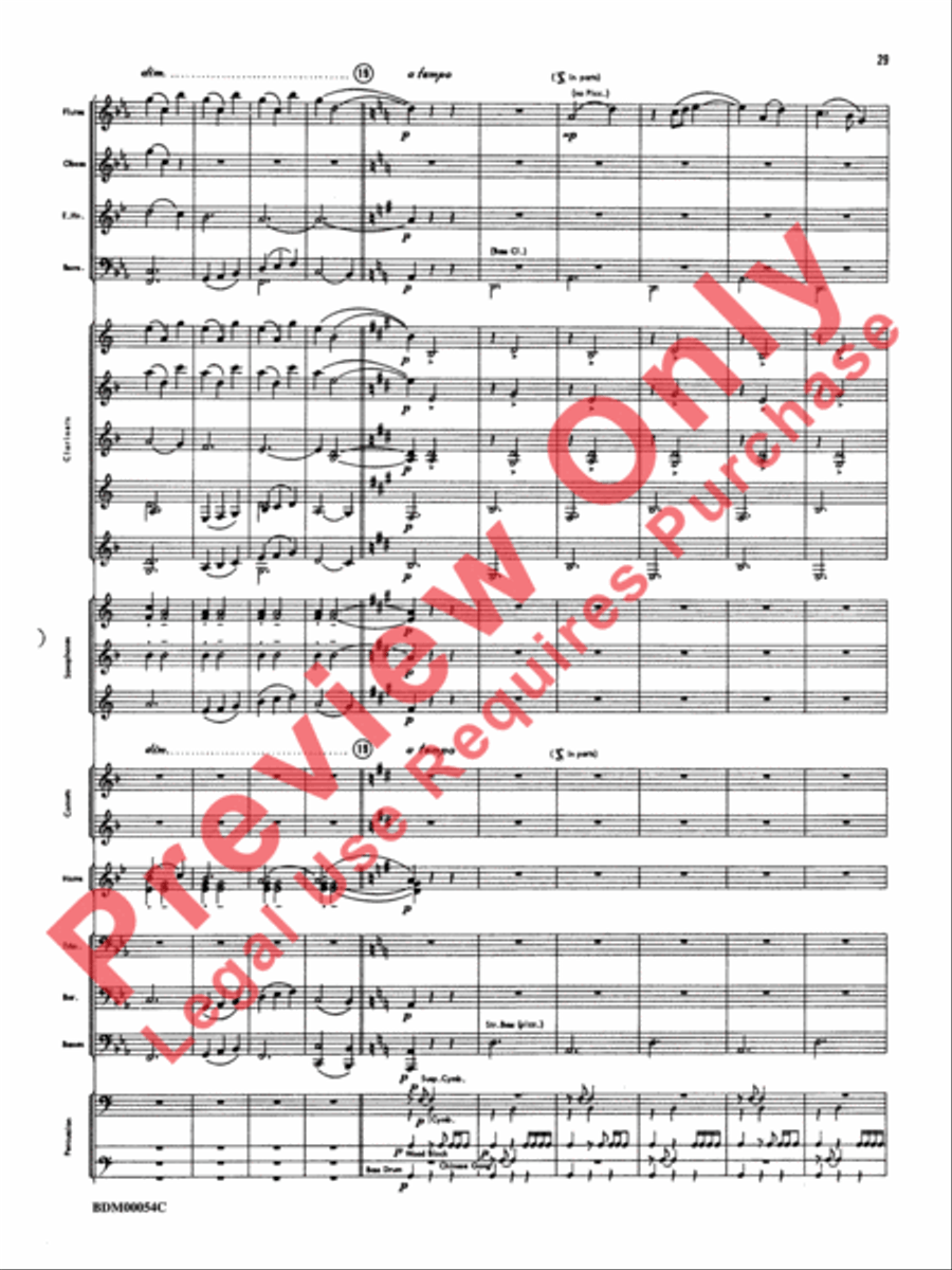 Symphonic Suite Concert Band scores gallery preview page 32
