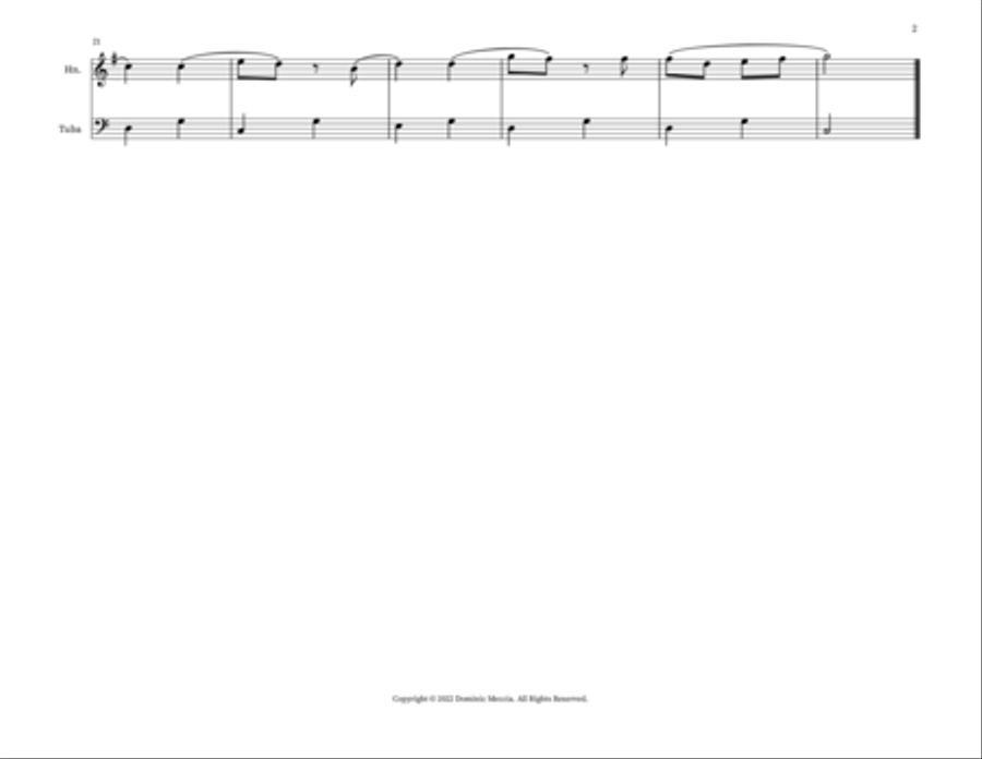 Dayenu Brass Duet scores gallery preview page 2