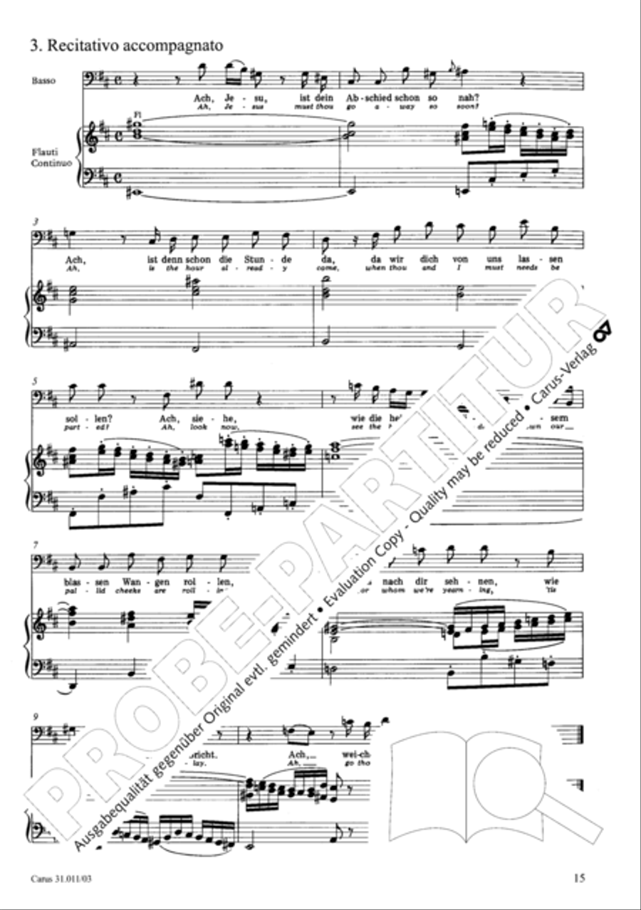 Lobet Gott in seinen Reichen (Himmelfahrtsoratorium) 4-Part scores gallery preview page 16