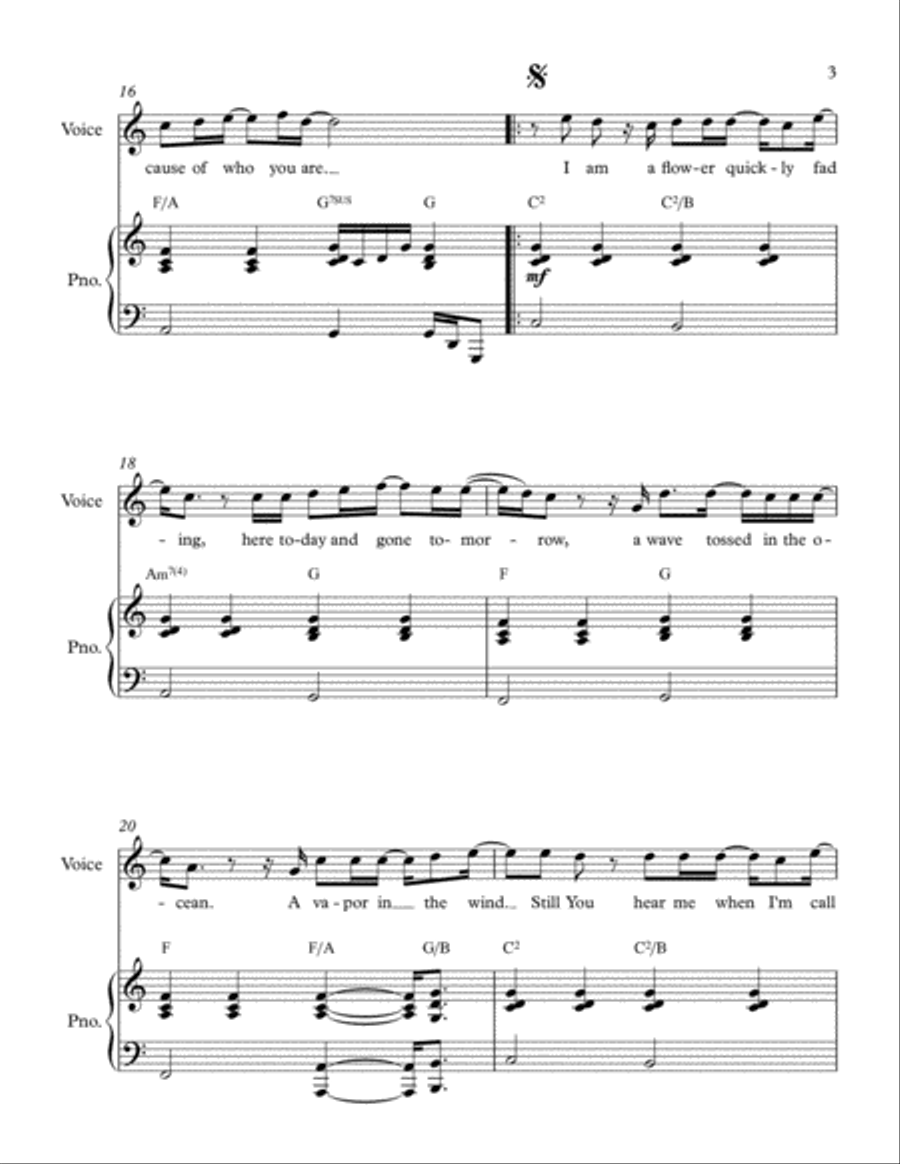 Who Am I Small Ensemble scores gallery preview page 3