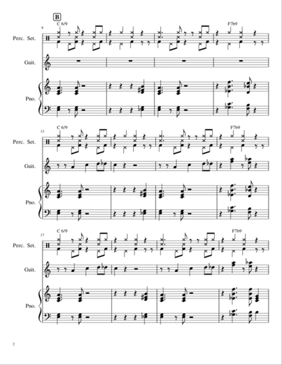 Bossa Space Piano scores gallery preview page 2