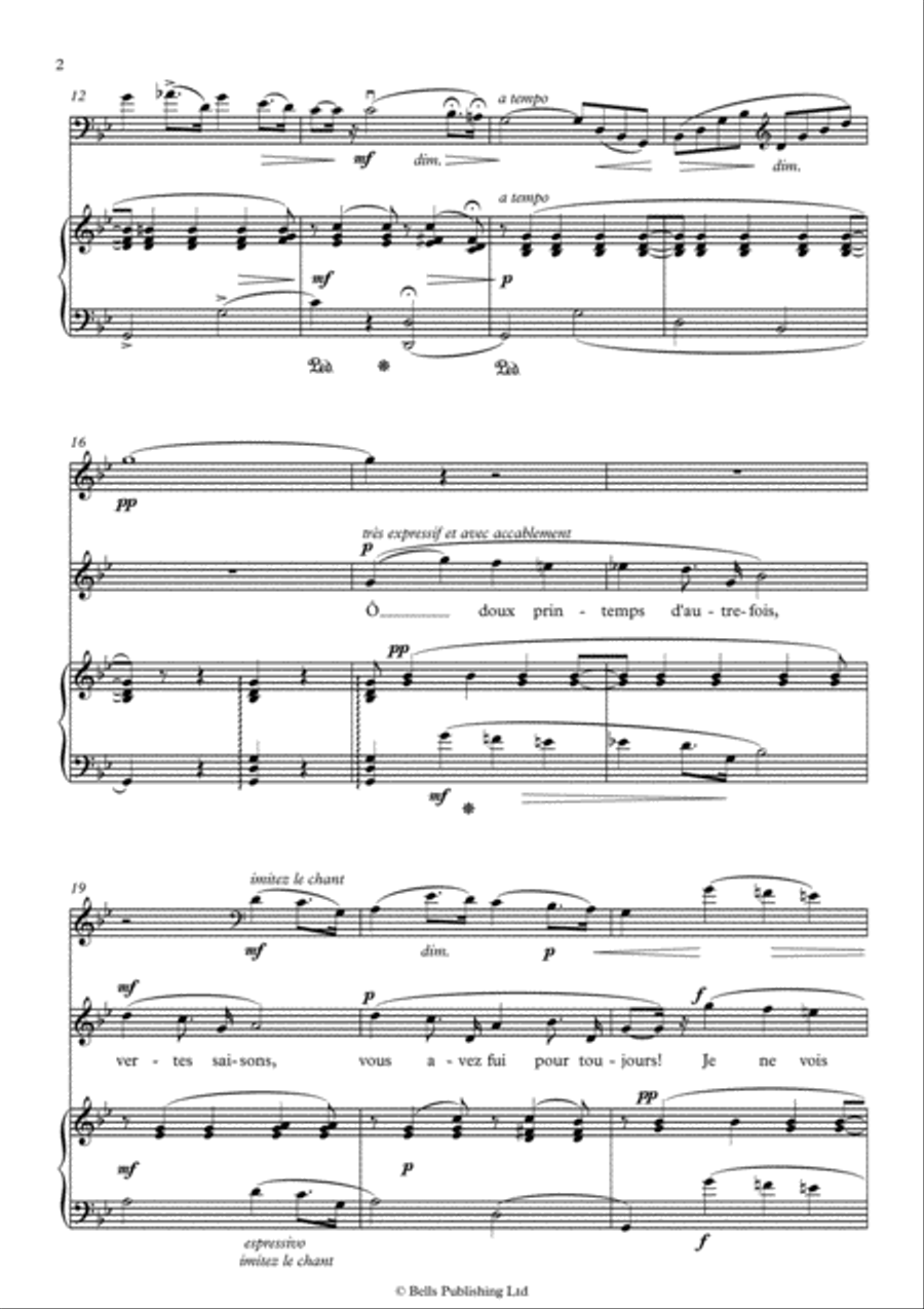 Elegie (G minor) Voice scores gallery preview page 2