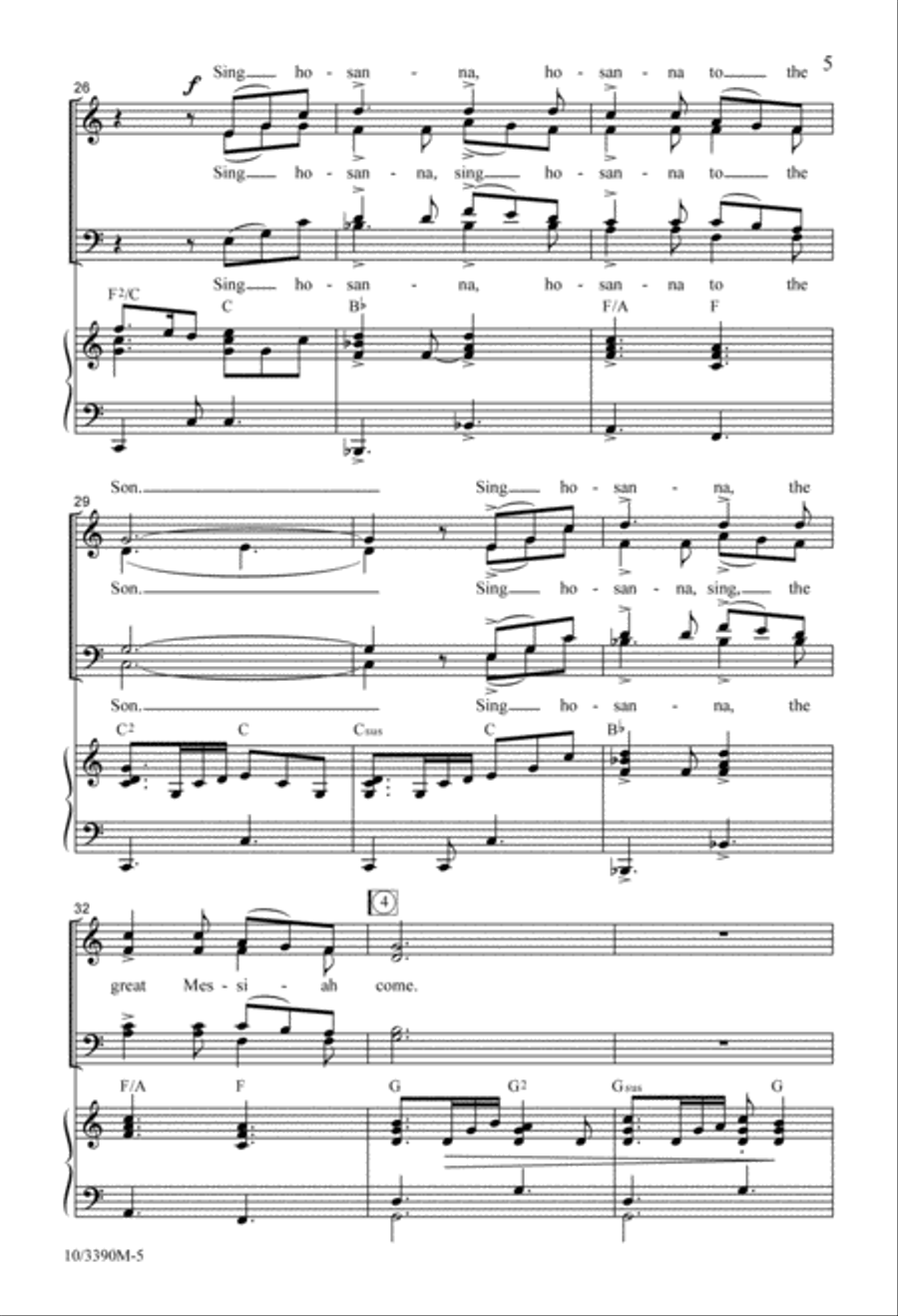 The Messiah Has Come 4-Part scores gallery preview page 5