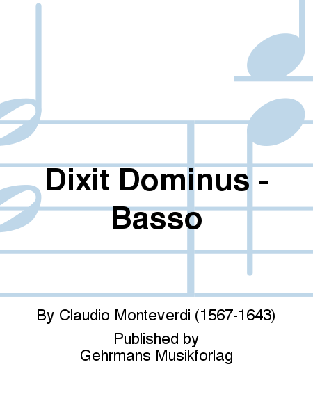 Dixit Dominus - Basso