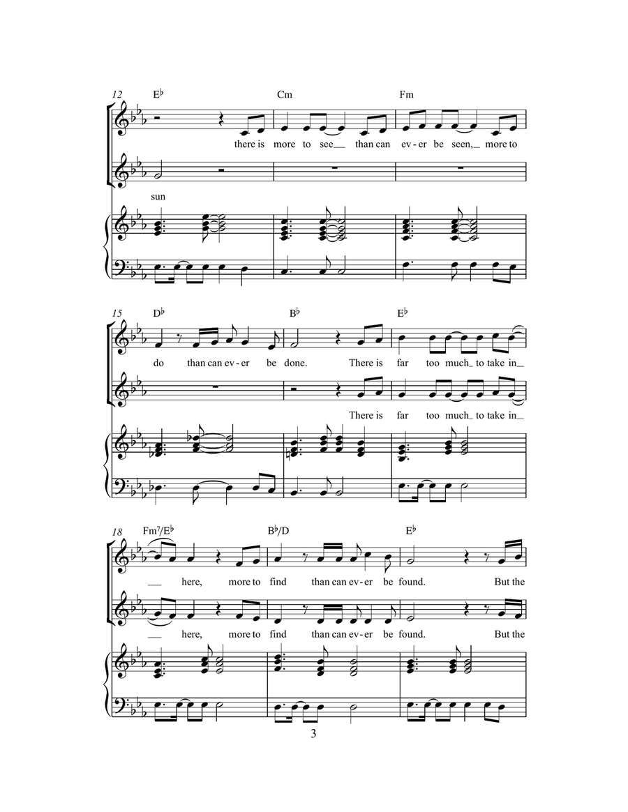 Circle Of Life (from The Lion King) (arr. Rick Hein) 2-Part scores gallery preview page 3