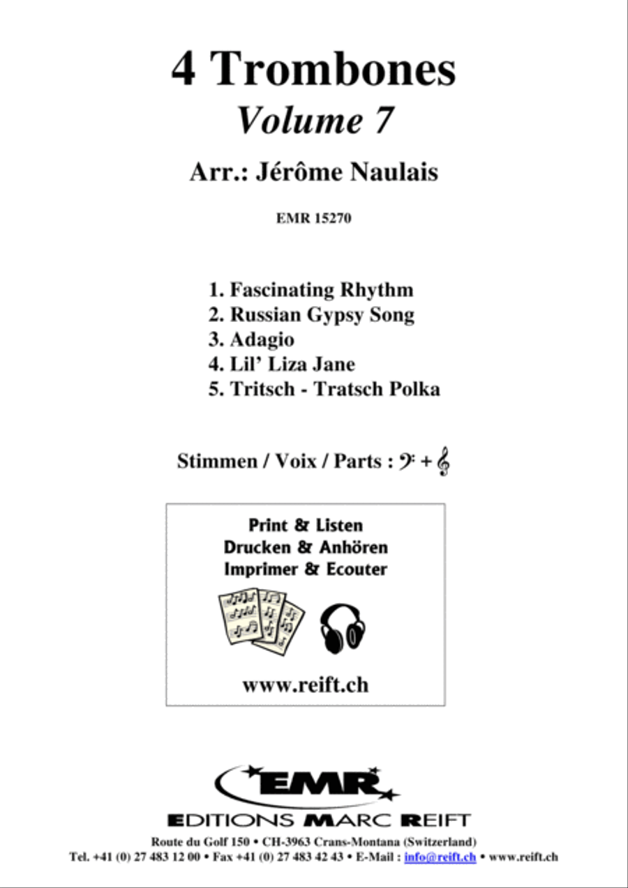 4 Trombones Vol. 7 Trombone Quartet scores gallery preview page 2