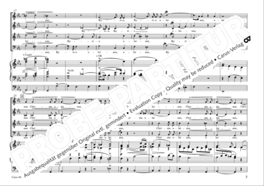 Missa sacra C Minor 4-Part scores gallery preview page 6