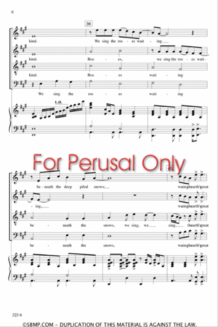 We Sing of Golden Mornings - SATB Octavo 4-Part scores gallery preview page 6