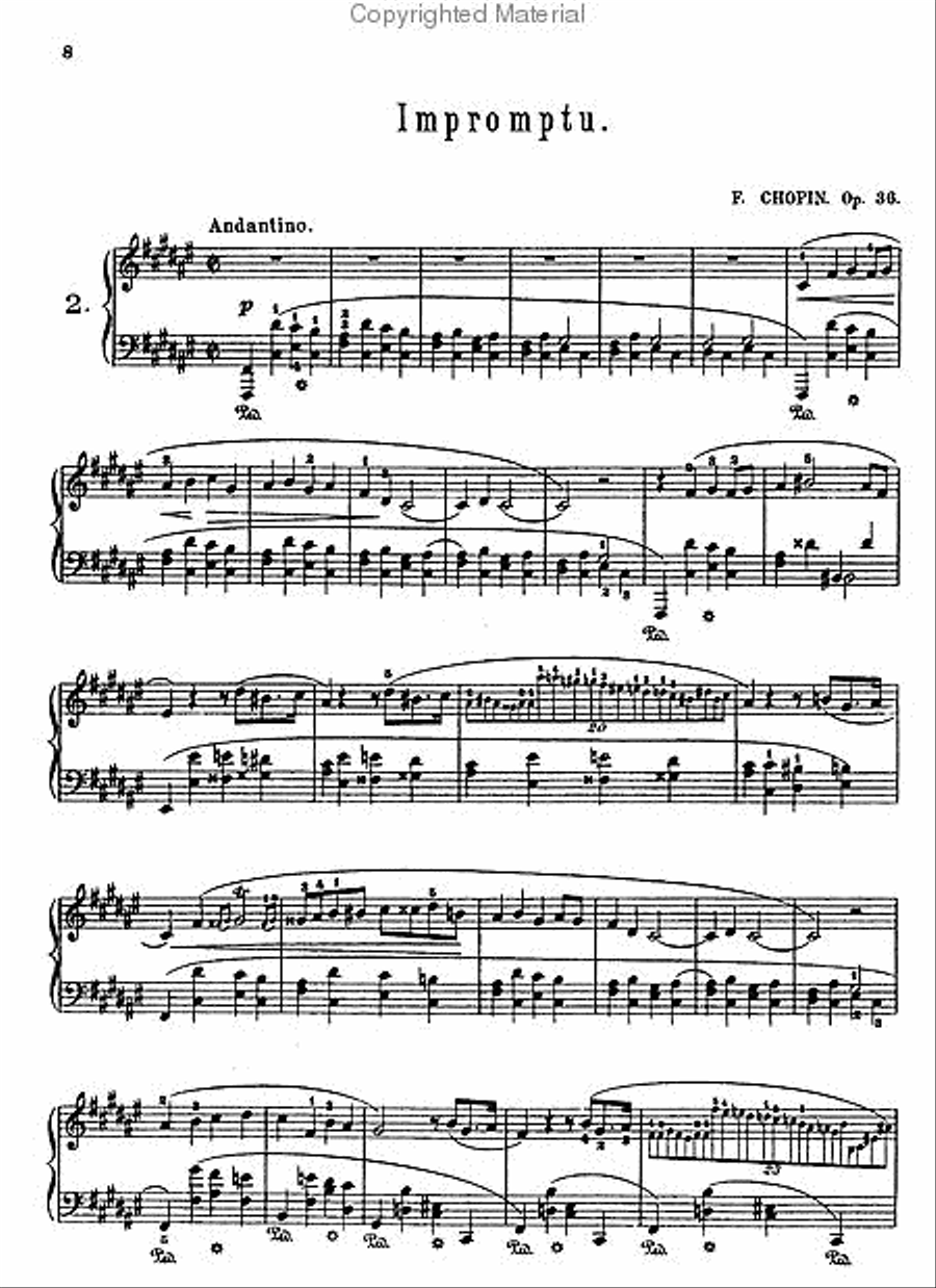 Impromptus Piano Solo scores gallery preview page 4