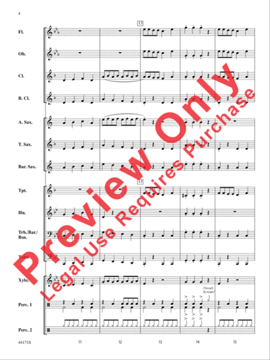 Doctor Boo! Doctor Boo! Concert Band scores gallery preview page 5