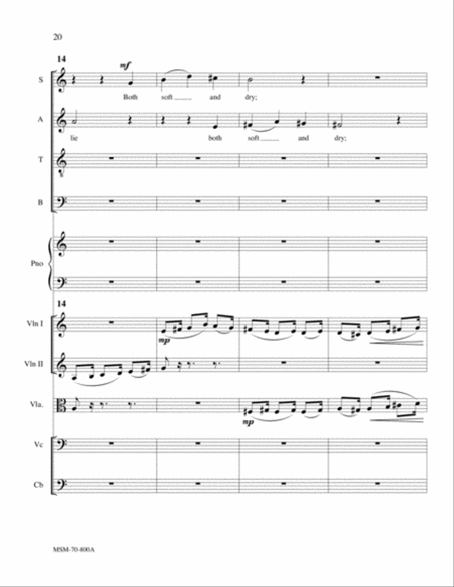 Serenade (Orchestra Score) Choir scores gallery preview page 9