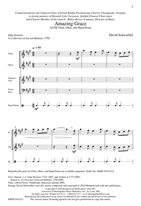 Amazing Grace (Downloadable Choral Score)
