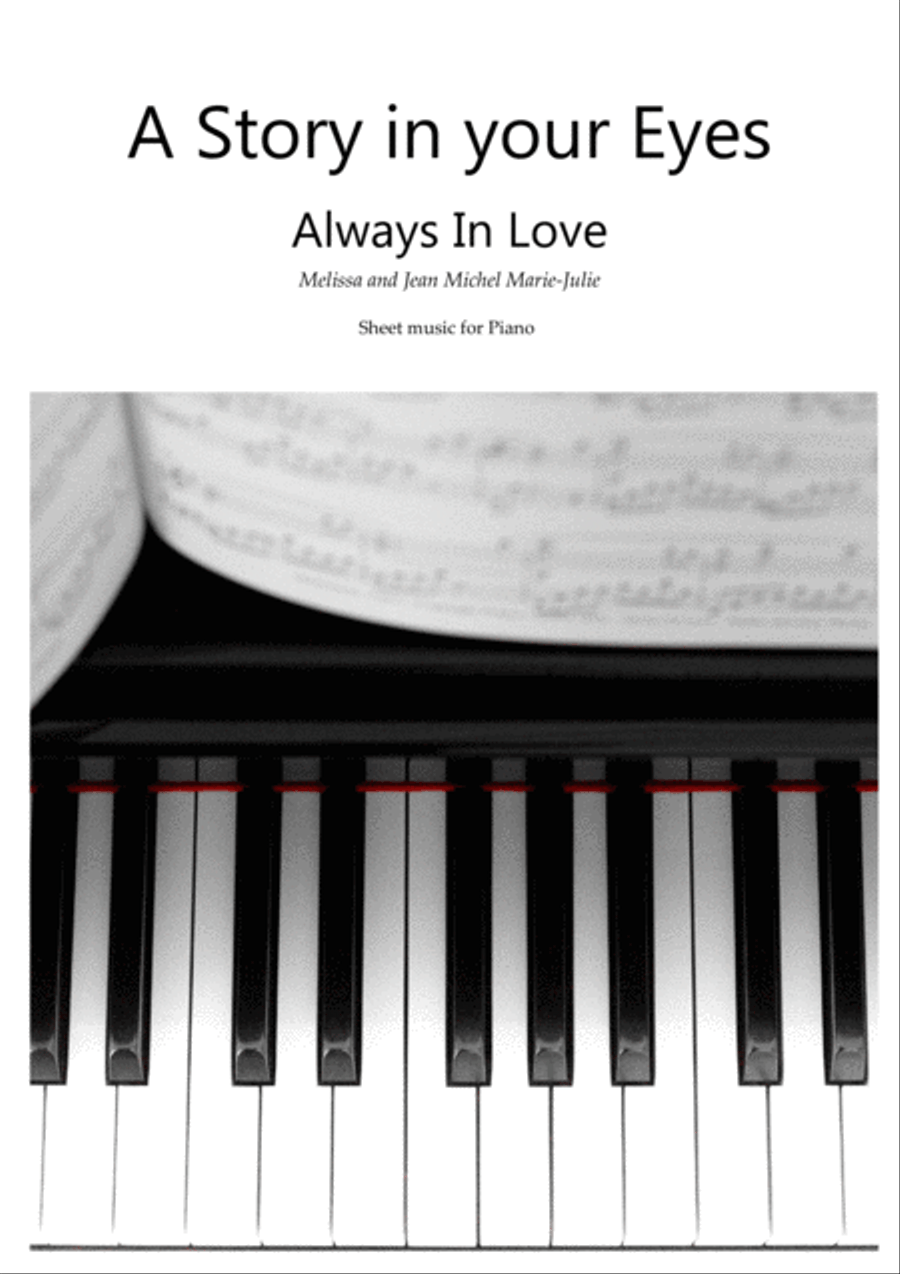 A Story in your Eyes Piano Solo scores gallery preview page 1