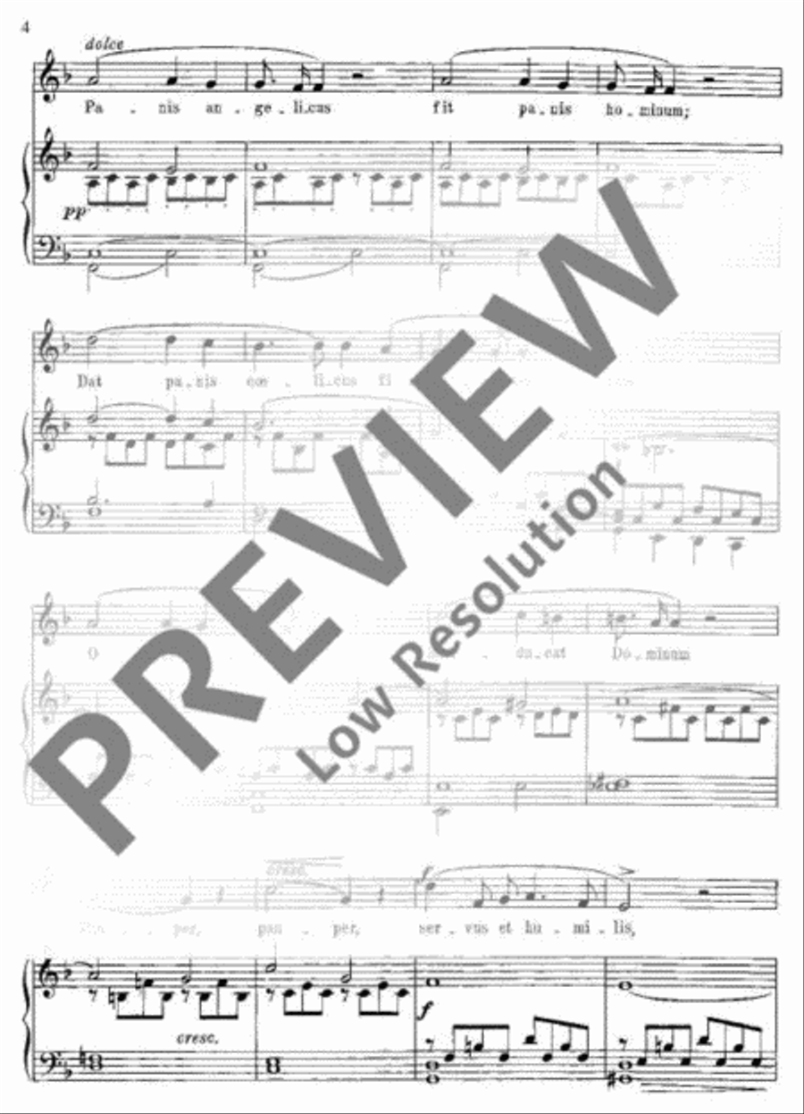 Panis Angelicus F major Panis Angelicus F major Organ scores gallery preview page 5