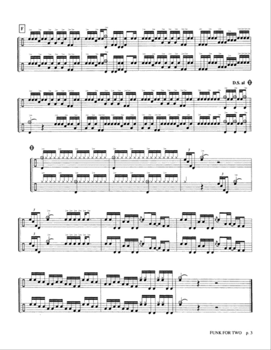 Funk for Two Percussion scores gallery preview page 3