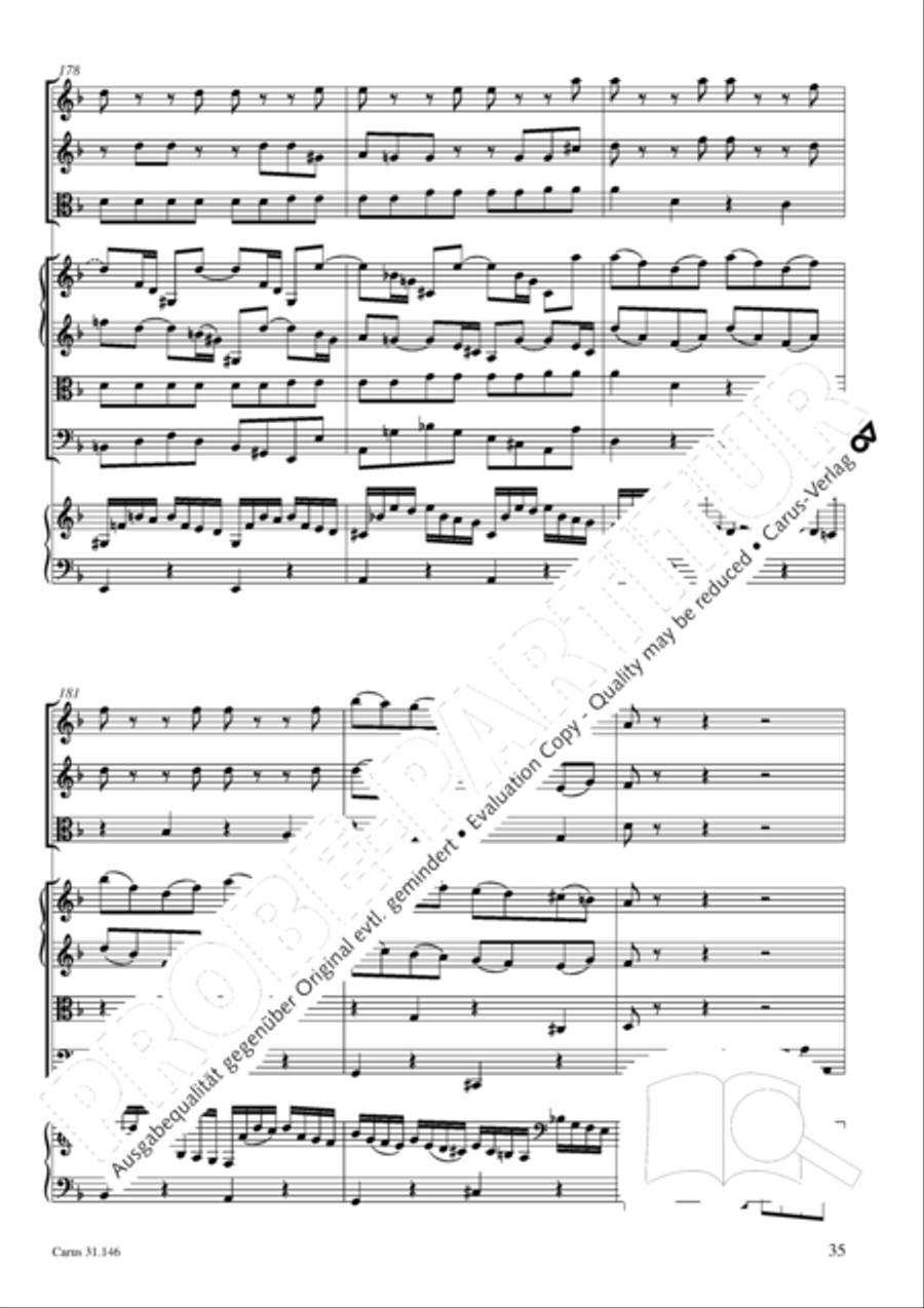 Through bitter tribulation we enter into God's kingdom (Wir mussen durch viel Trubsal in das Reich Gottes eingehen) 4-Part scores gallery preview page 36