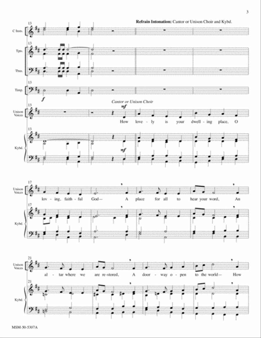 God's Dwelling Place (Downloadable Full Score)