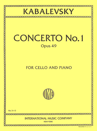 Book cover for Concerto No. 1 In G Minor, Opus 49