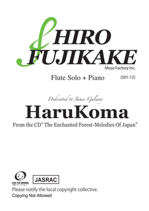 Book cover for Harukoma (Flute + Piano)