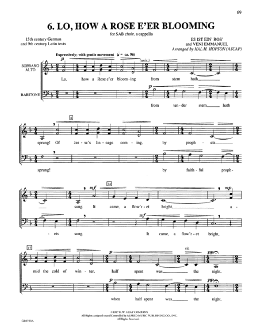 A Festival of Lessons and Carols Choir scores gallery preview page 184