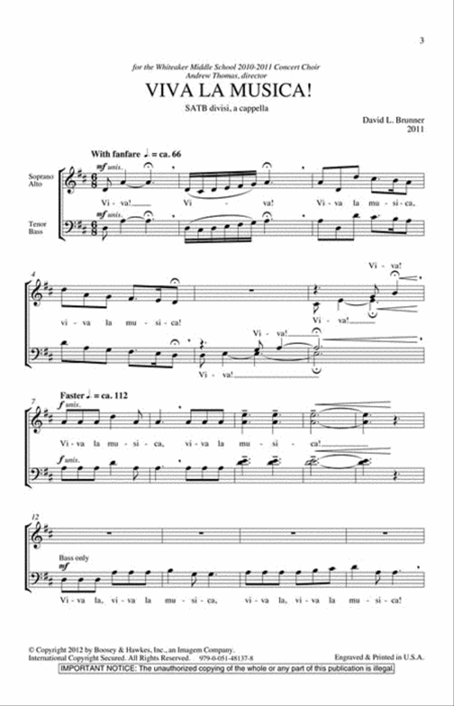 Viva La Musica! Viva La Musica! Divisi scores gallery preview page 2