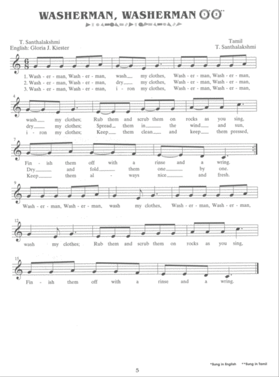 Games Children Sing . . . India Voice scores gallery preview page 3