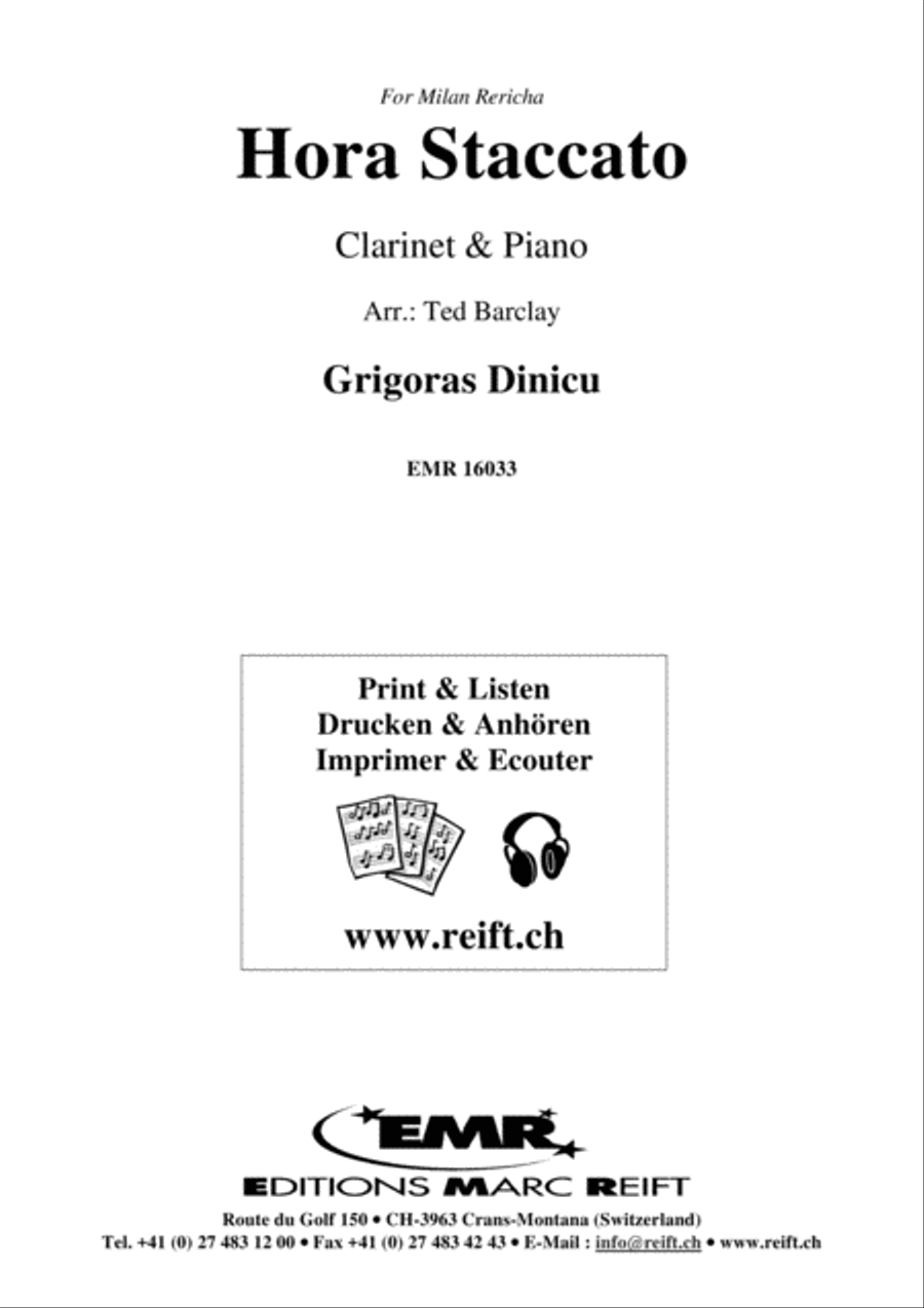 Hora Staccato Clarinet Solo scores gallery preview page 2