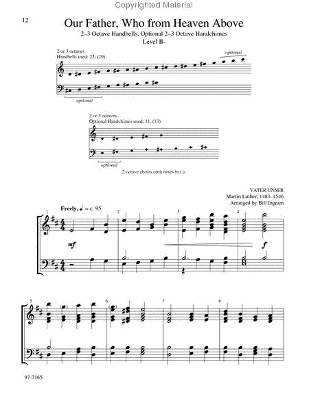 Four Hymns for Handbells image number null