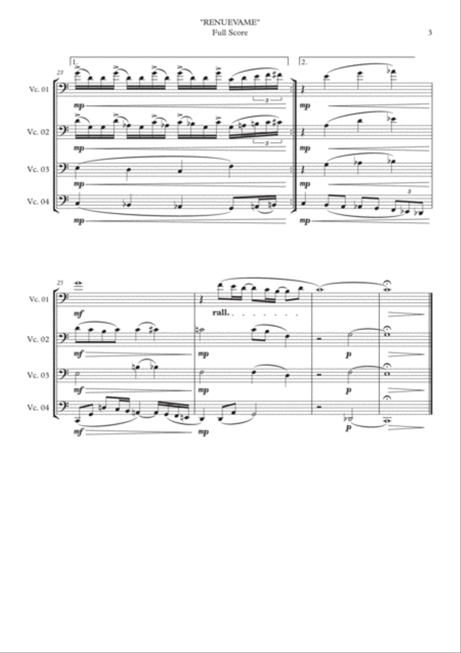 Renuevame - (Renova-me) Renuevame - (Renova-me) String Quartet scores gallery preview page 4