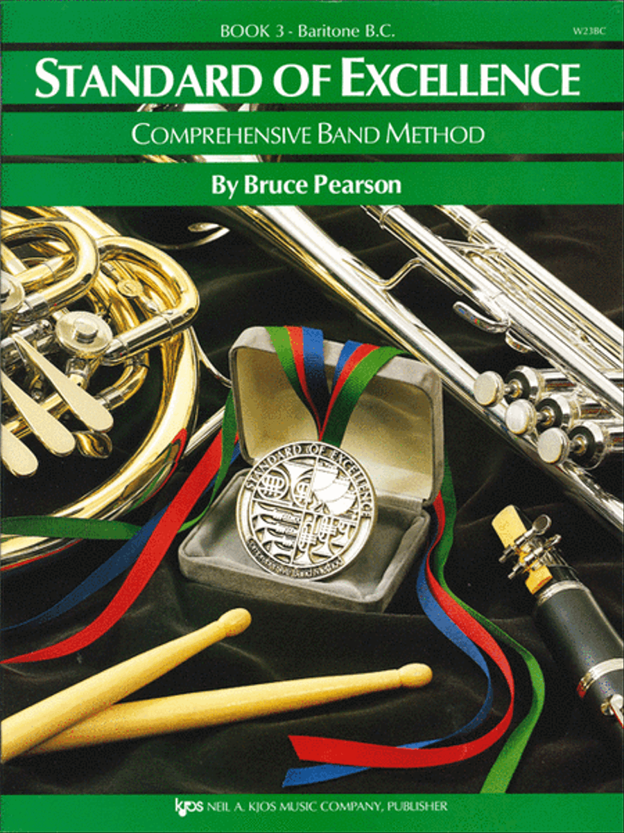 Standard of Excellence Book 3, Baritone B.C. Concert Band Methods scores gallery preview page 1