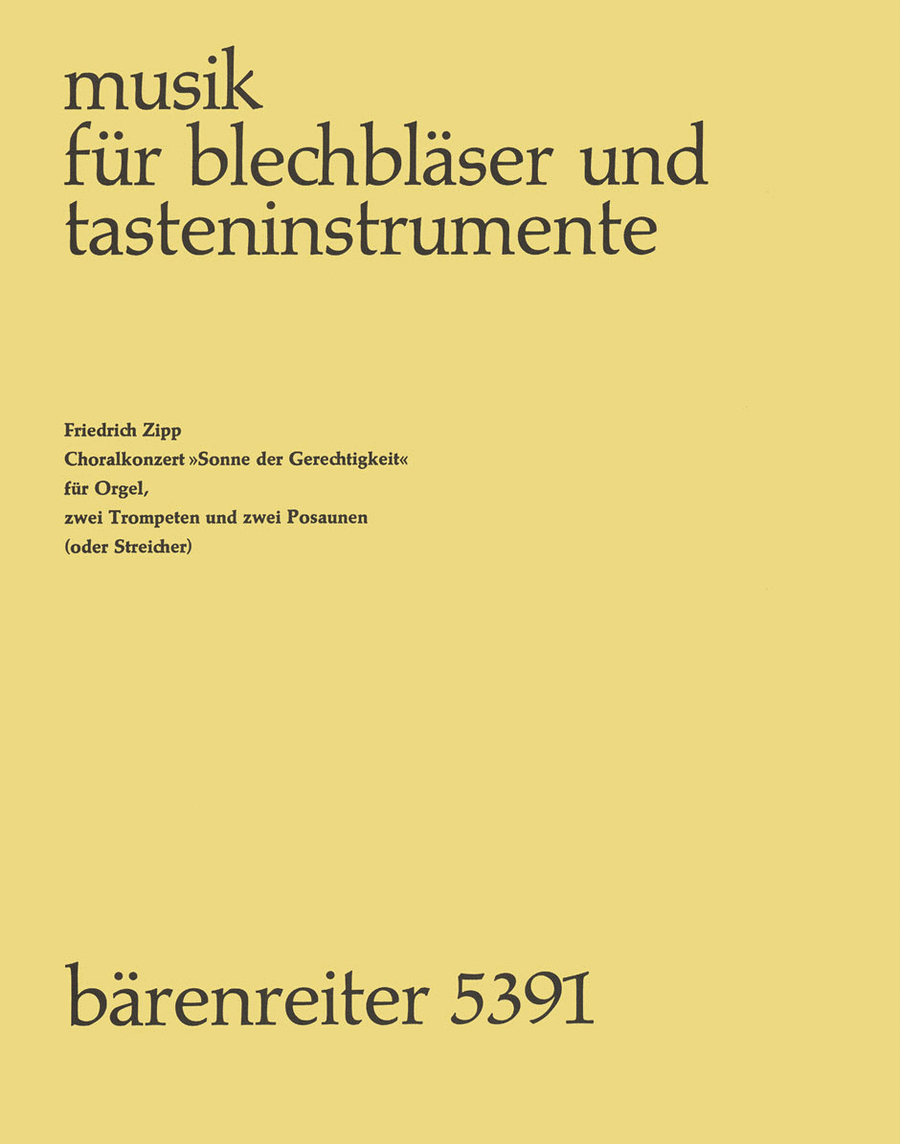 Sonne der Gerechtigkeit (1966) Organ scores gallery preview page 1