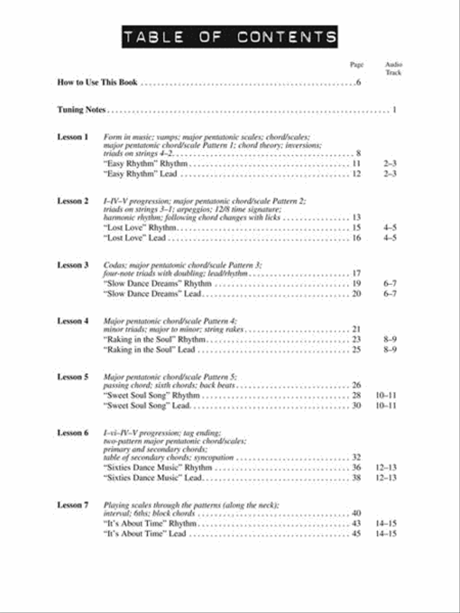 Rhythm & Blues You Can Use Electric Guitar scores gallery preview page 3