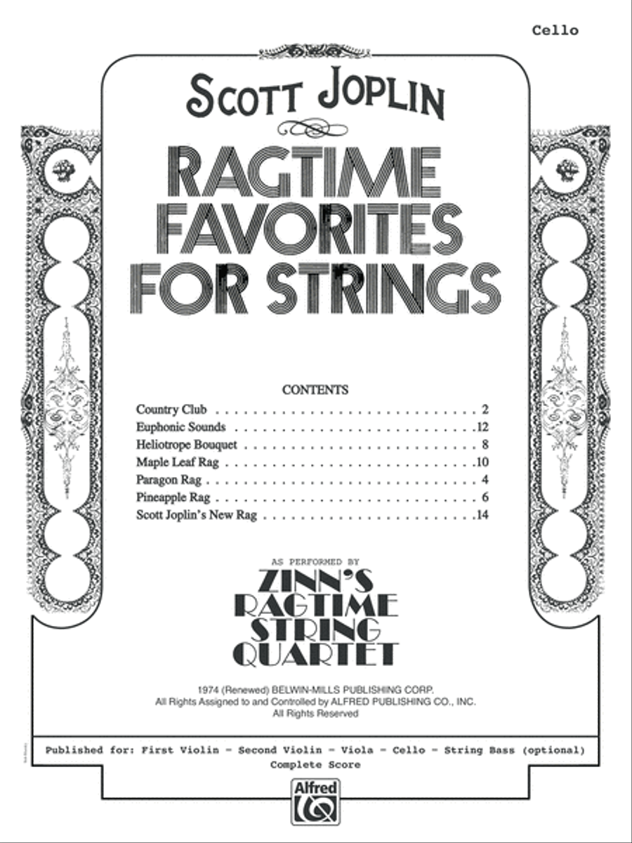 Ragtime Favorites for Strings String Orchestra scores gallery preview page 5